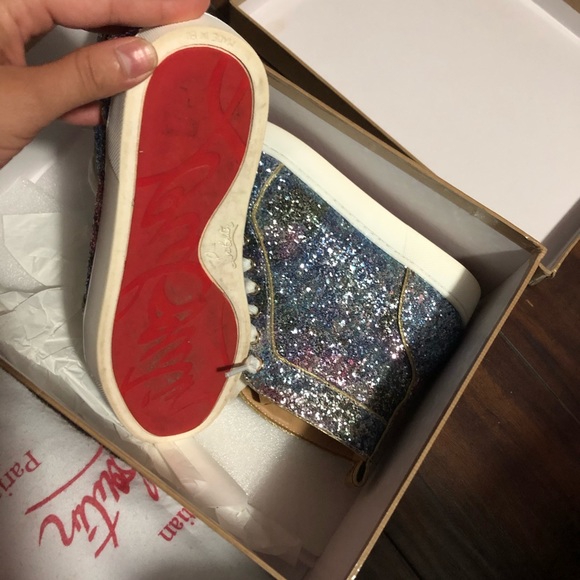 Happyrui suede-trimmed sneakers in black - Christian  christian louboutin red bottom sneakers